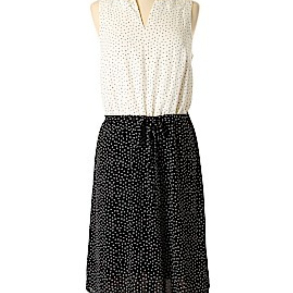 {8} Ann Taylor LOFT Sleeveless Polka Dot Dress